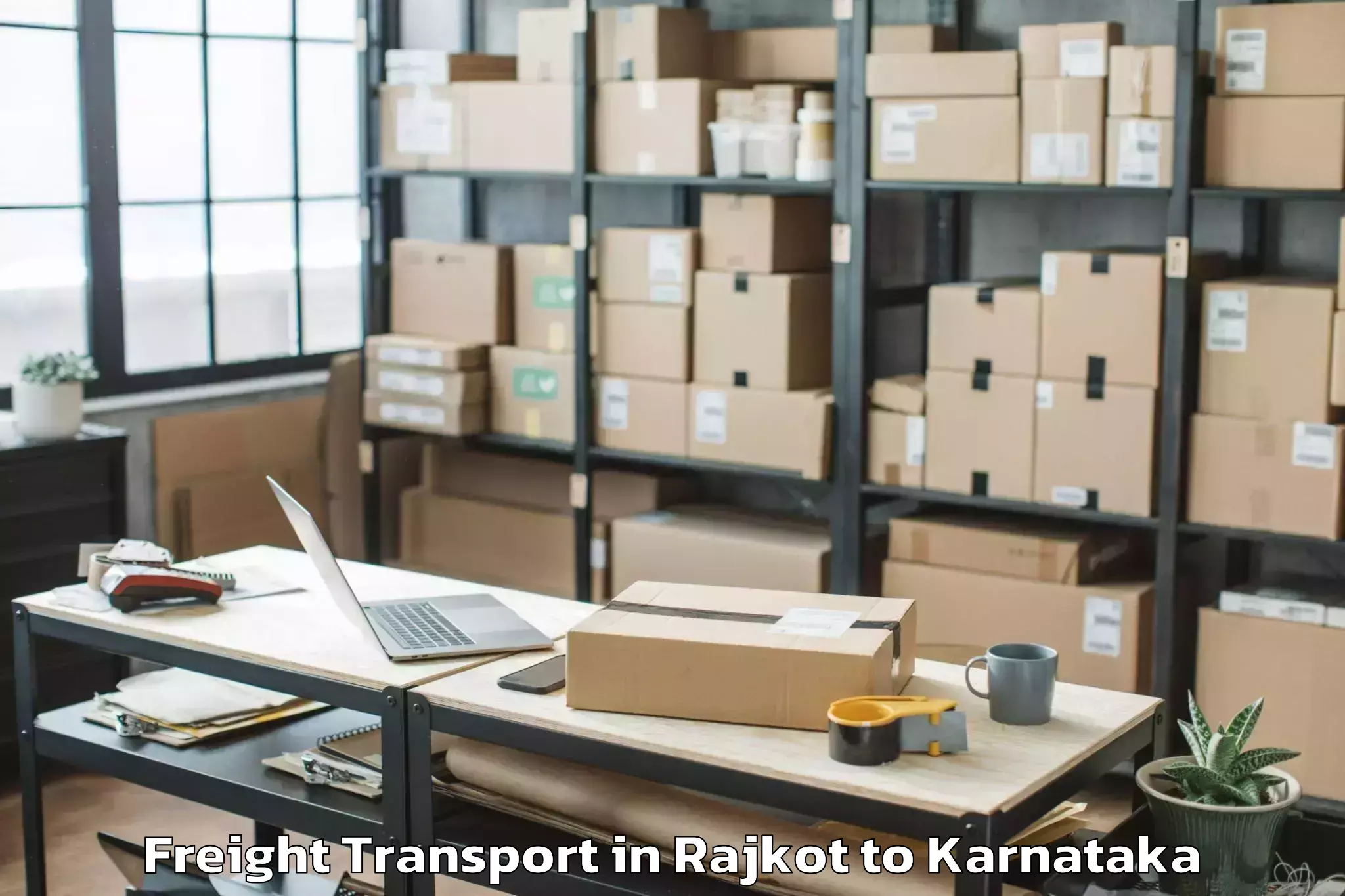 Rajkot to Hirebettu Freight Transport